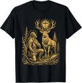 St. Hubert and the Stag Christian Hunter Vision Art T-Shirt