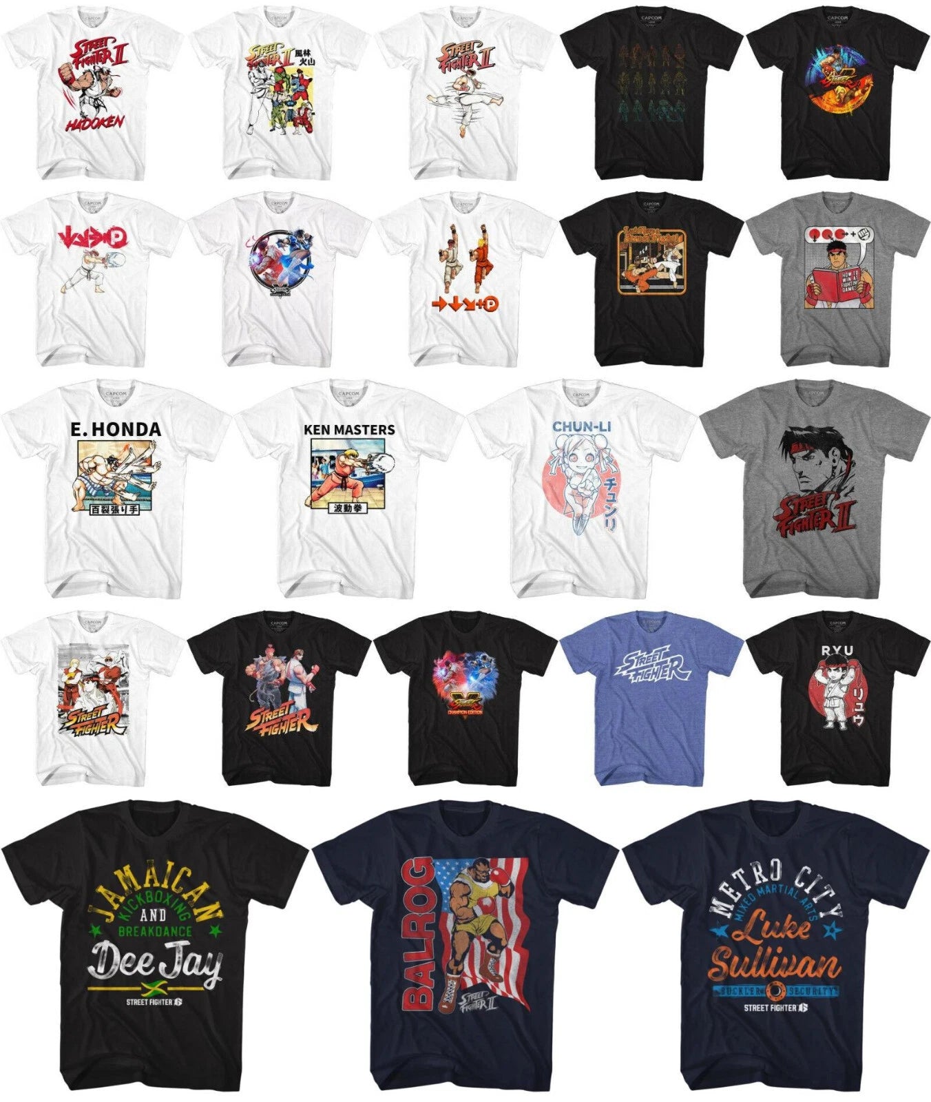 Pre-Sell Street Fighter Capcom Video Game Licensed T-Shirt #4