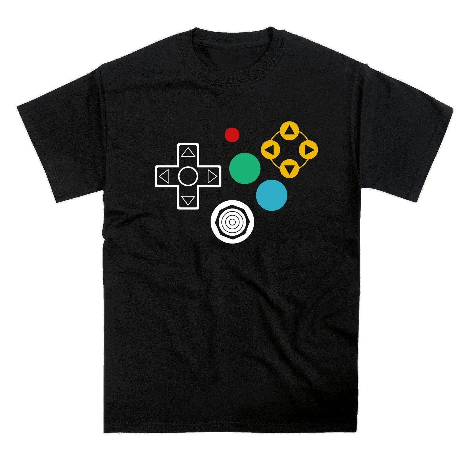 N64 Joypad Buttons Inspired T-Shirt