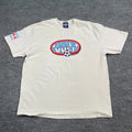 Vintag 90s Ugly Brandon Soccer Shirt 2XL 25x30 White