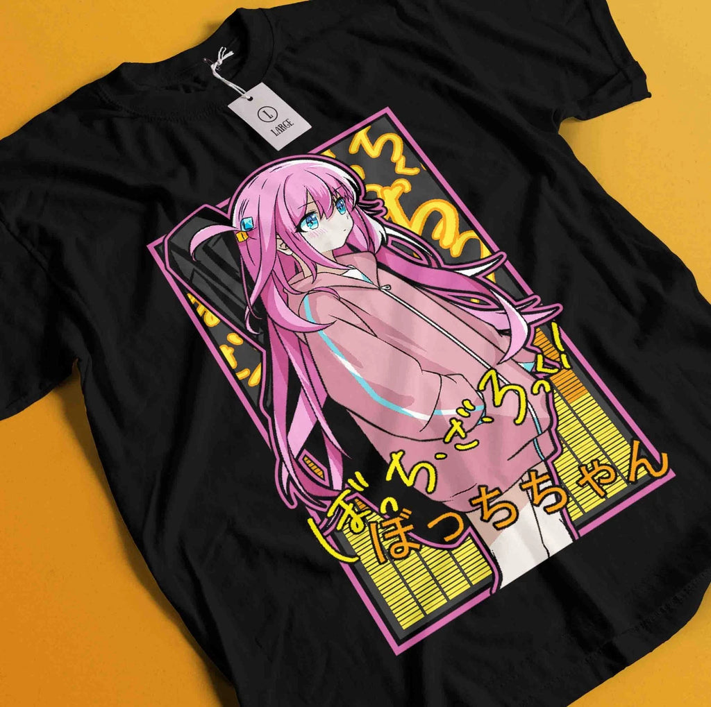 Hitori Gotou Bocchi the Rock T-Shirt Kawaii Funny Yamada Tee Nijika Ijichi Shirt