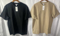 Calvin Klein Men's Lot of 2 Size LARGE Black & Tan Waffle Tees NWT