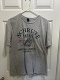 The Office Mens Shirt Schrute Farms Bed And Breakfast Large Gray Casual