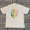 90s GRATEFUL DEAD STEAL YOUR FACE x BLACK FLAG MASH UP Vintage T-shirt Reprint