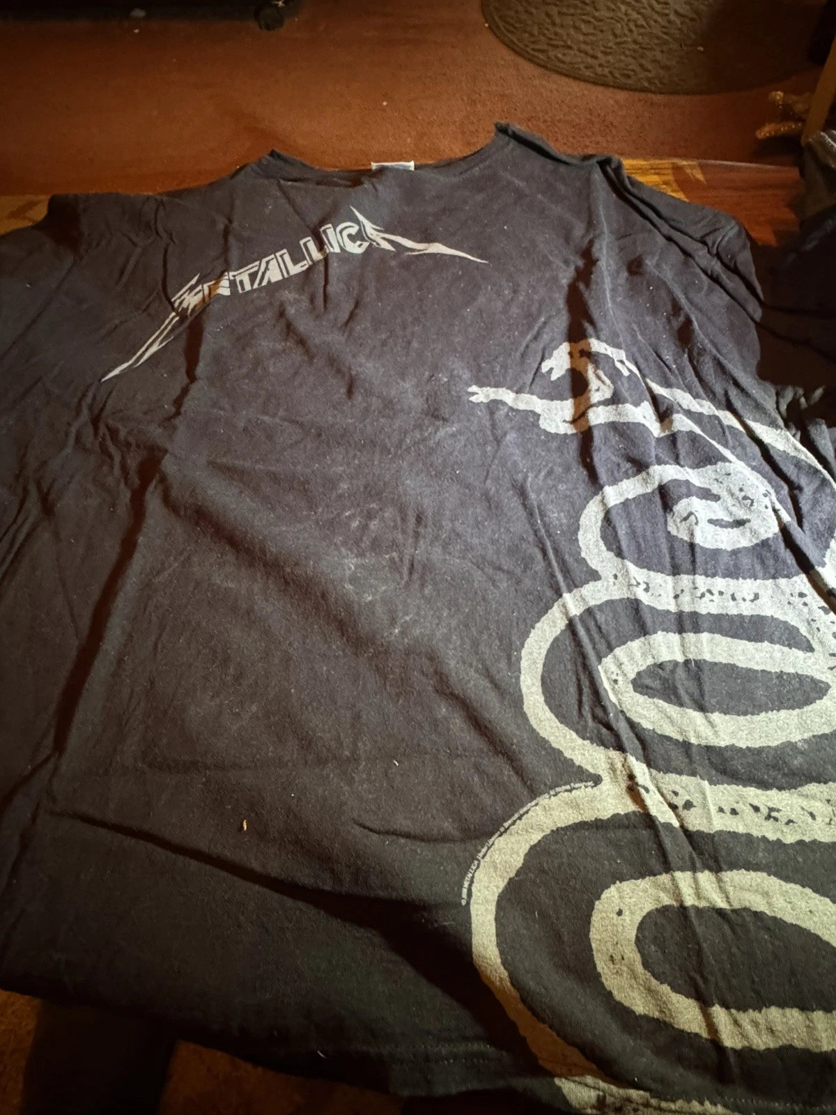 Vintage Metallica Shirt Mens XXXL Black Y2K black  Metal 2000s Band Tee Rare