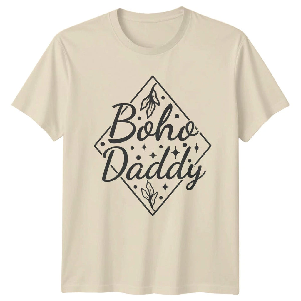 Boho Daddy Mens T-Shirt Bohemian Hippie Fathers Day Gift For Him