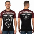 AMERICAN FIGHTER Black Rusted Red FAIRBANKS Athletic Graphic T-shirt NWT