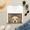 Clumber Spaniel Ramen Dog Illustration T-Shirt | Cute Noodle Bowl Art
