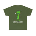 Funny Musical Green Legal Alien T-Shirt Heavy Cotton