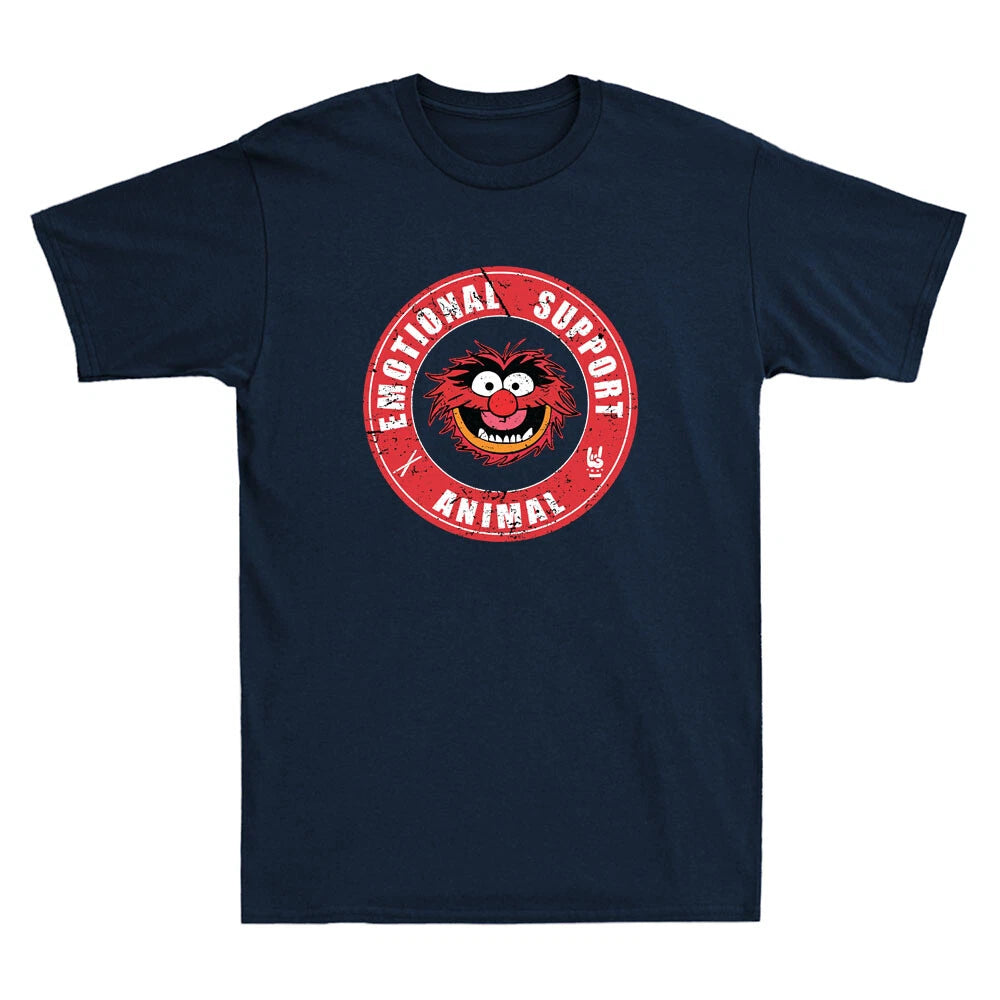 Muppets Emotional Support Animal Funny Gift Vintage Men's Short Sleeve T-Shirt