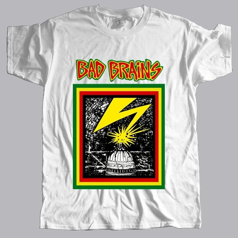 BAD BRAINS 1980s PUNK HARDCORE T-SHIRT M-3XL