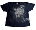 VTG Ecko Unltd T Shirt Mens 2XL Black Skull Graphic Tee Goth Grunge Y2K MMA