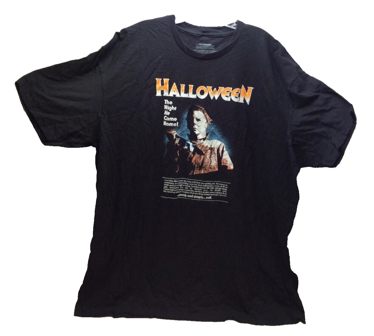 John Carpenter's Halloween Men's T shirt Large Michael Myers Purely Evil Horror