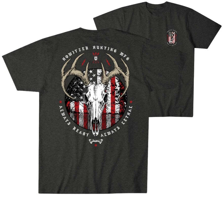 Howitzer Style Men's T-Shirt Patriot Hunt Military Grunt MFG