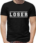 Loser College Font Mens T-Shirt - Sad - Funny - Mean - Banter - Meme - Nerd