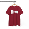 Bear Logo Tee | Cute Bear Head Typography, Black Shirt