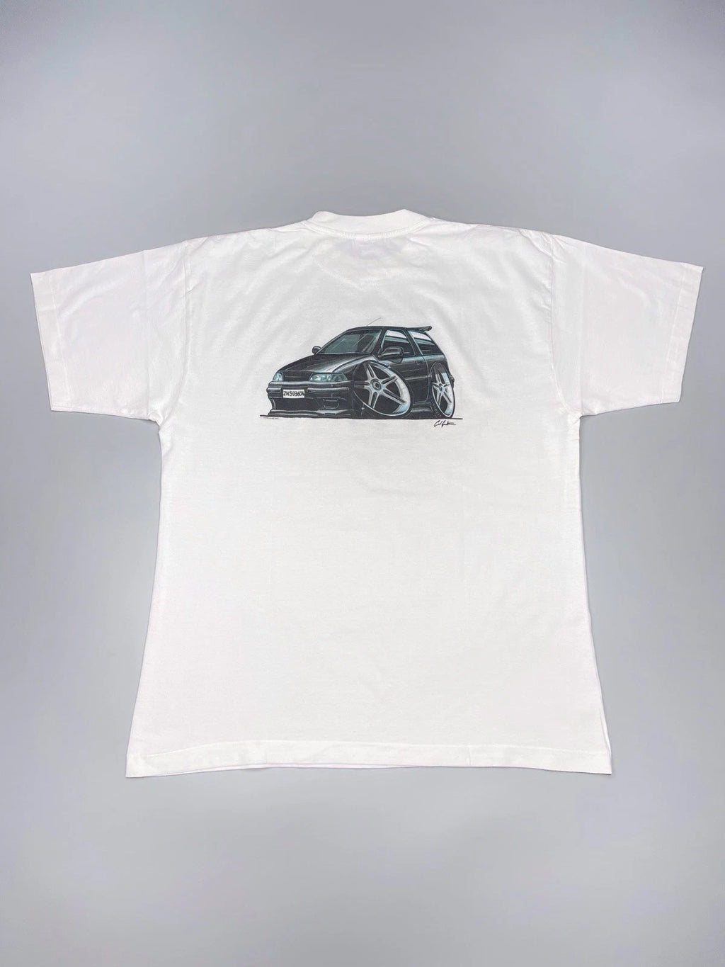Vintage 2003 Car Y2k T Shirt White Mens Size XL