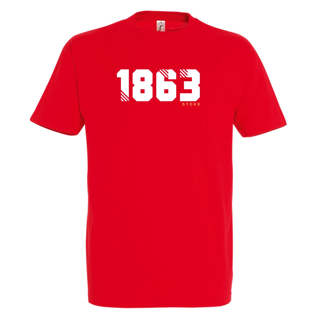 Stoke City Football Shirt 1863 Est Year Retro Gift Casual T Shirt