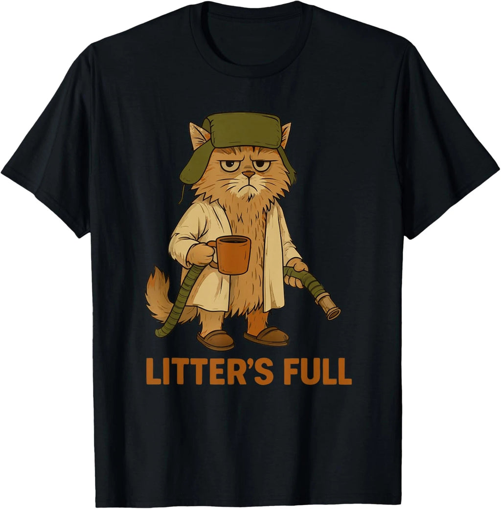 Litter’s Full Funny Cat Lovers Christmas Xmas Funny Unisex T-Shirt