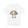 Unisex Jersey Short Sleeve Tee Cute 8-Bit Retro Pixel Art Pride Mushroom Shirt