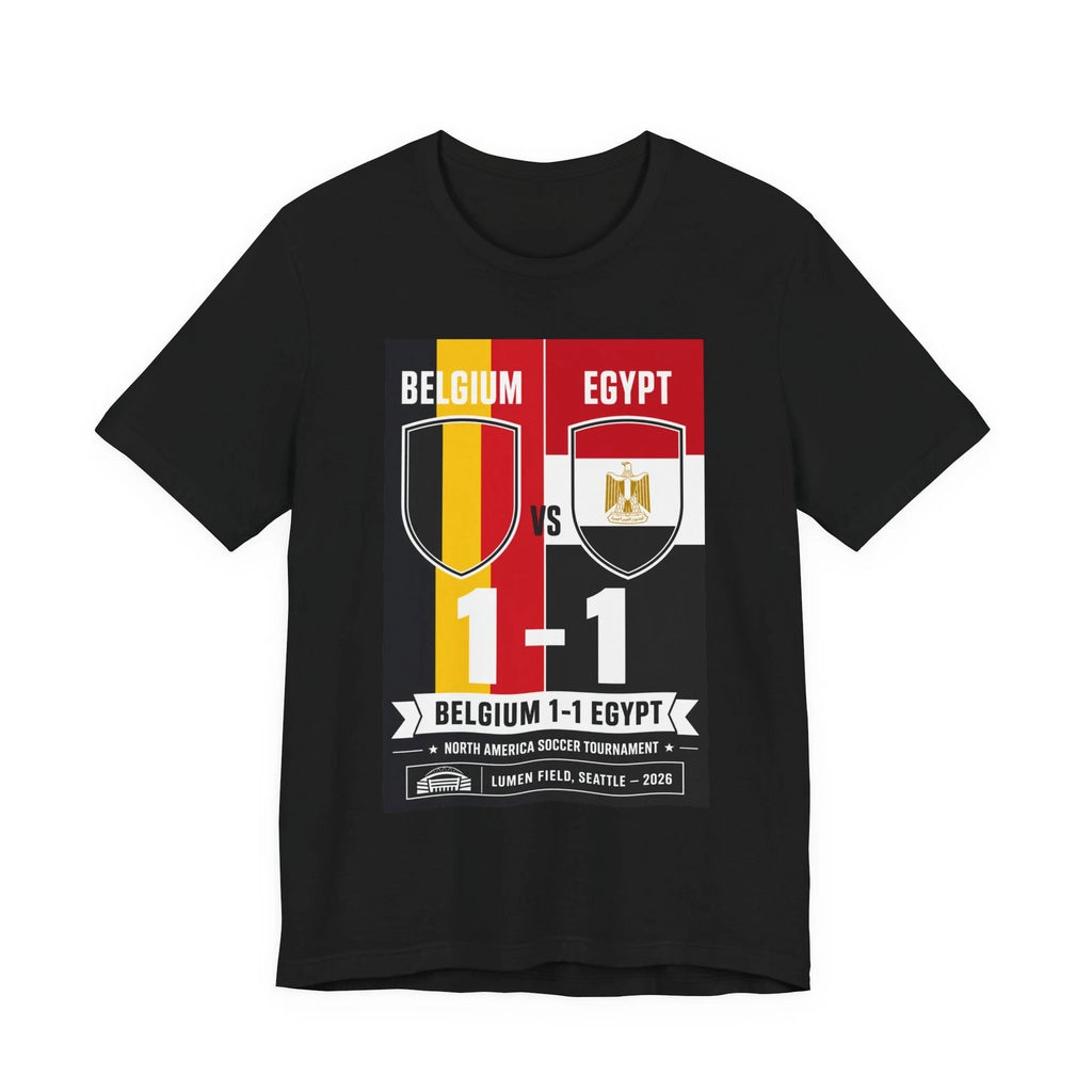 Belgium vs Egypt 1-1 Soccer Match Tee | World Cup Style