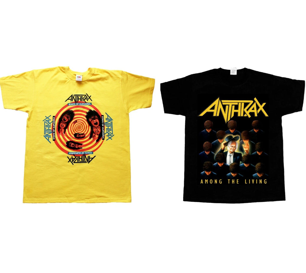 ANTHRAX AMONG THE LIVING STATE OF EUPHORIA NEW SHORT/LONG SLEEVE T-SHIRT 345XL