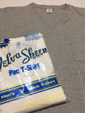 Velva Sheen V-Neck Pocket T-Shirt H.Gray Size M Made in USA