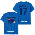 New Zealand Personalized Custom Name And Number Unisex T Shirt Football Top