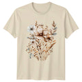 Boho Rustic Spring Floral T-Shirt Womens Gift For Her