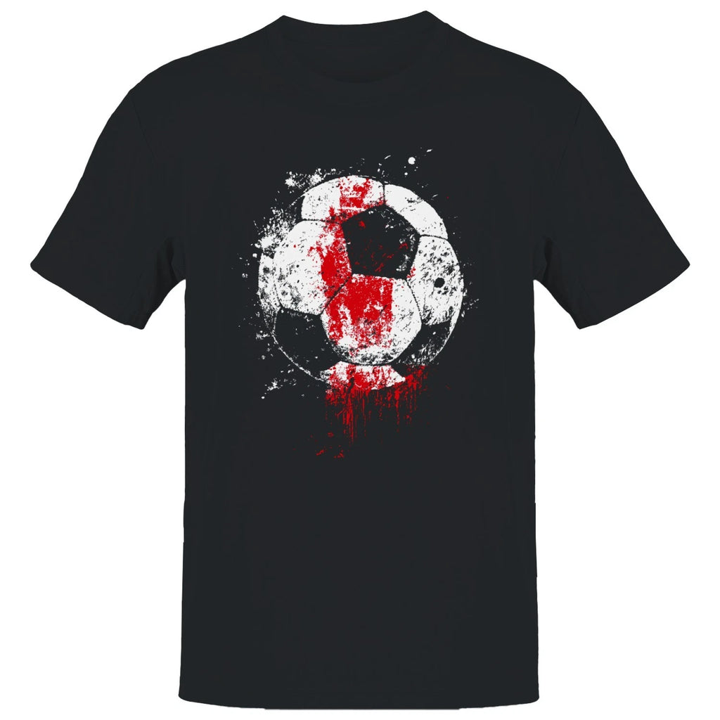 Grunge Soccer Ball Splash Men's T-shirt