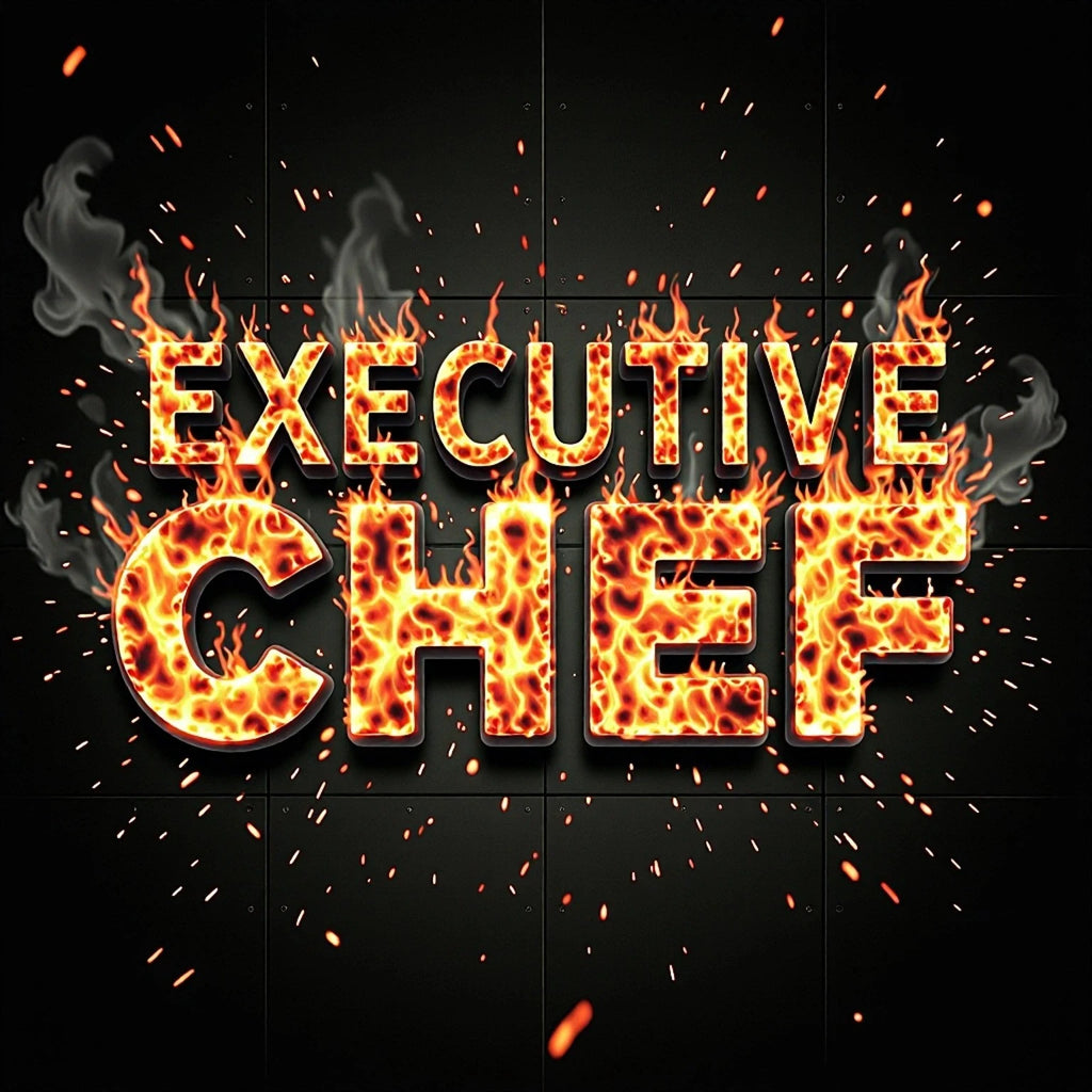EXECUTIVE CHEF T-Shirt | Fiery Culinary Leader Brigade Chief Tee