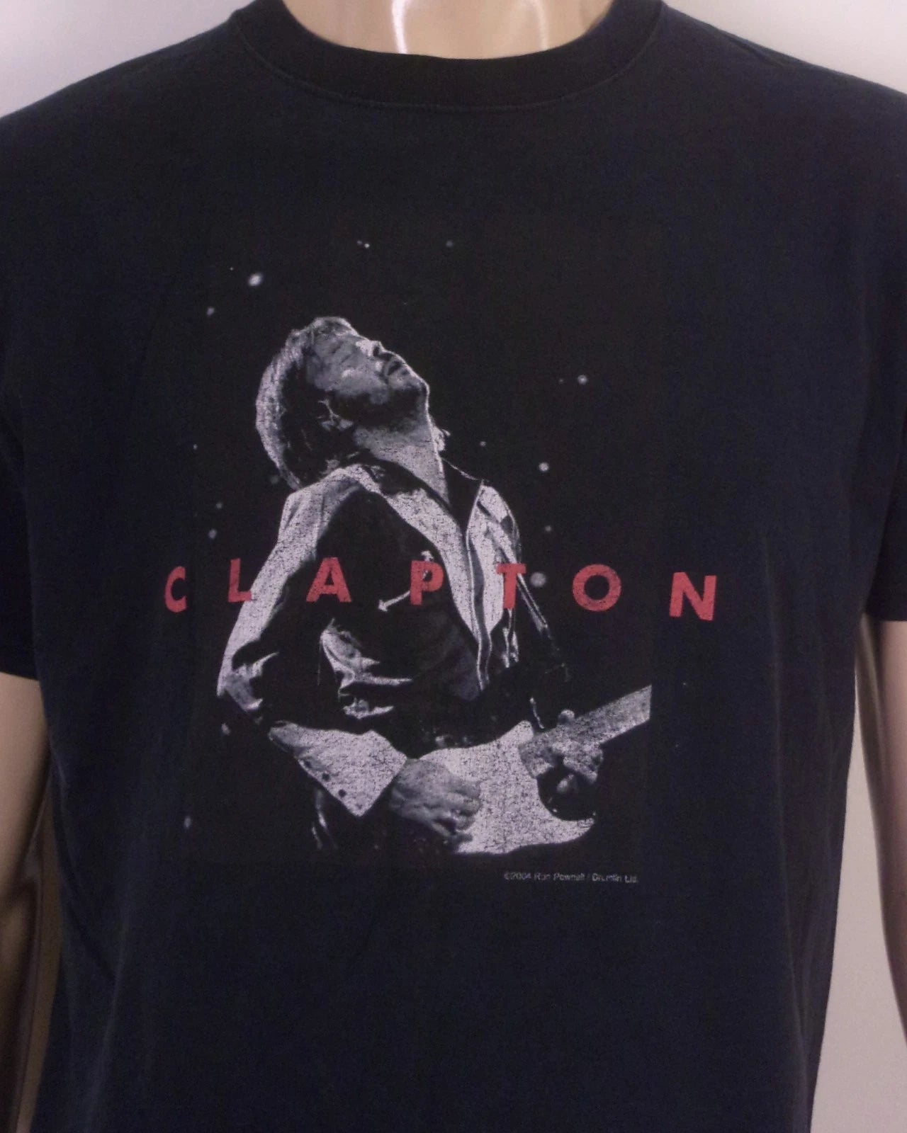 vintage 00s Y2K EC Eric Claption 2004 Tour T-Shirt Concert 2 Sided SZ L