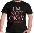 Official My Chemical Romance T Shirt Not OK Okay Black Pop Punk New Small to 2XL