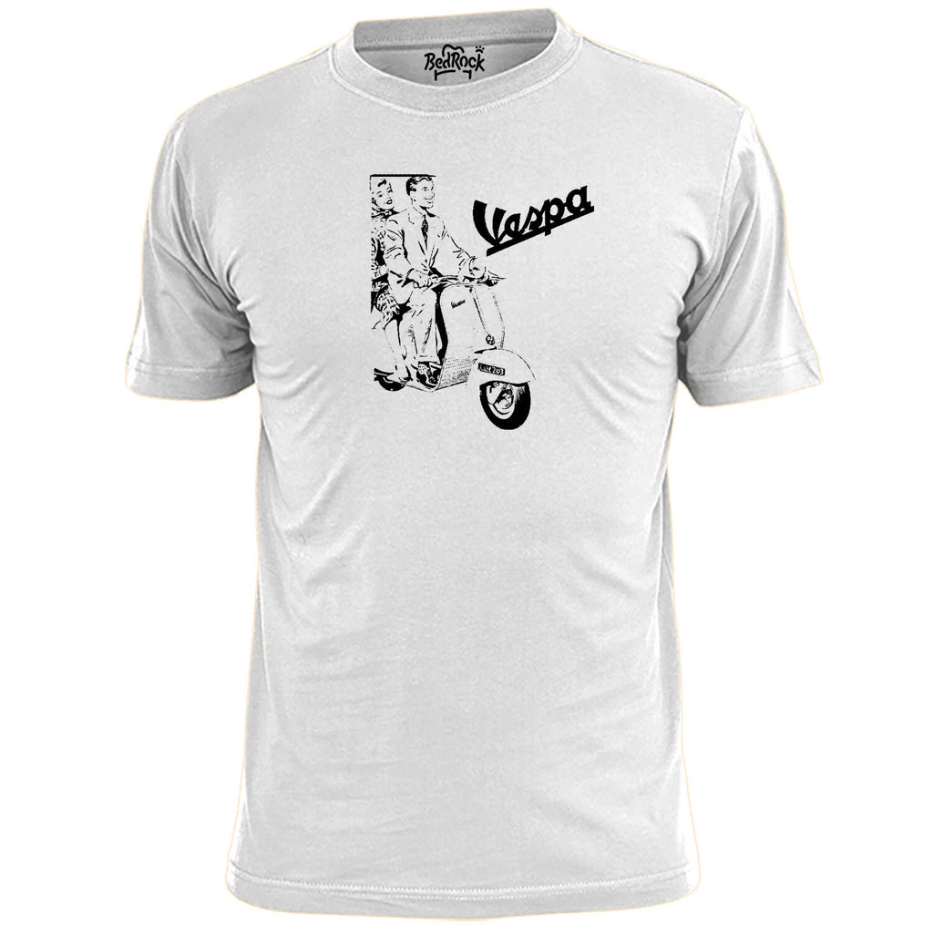 Mens Vespa Scooter Poster (V1) T Shirt Mod Weller Jam Scooter Boy Girl
