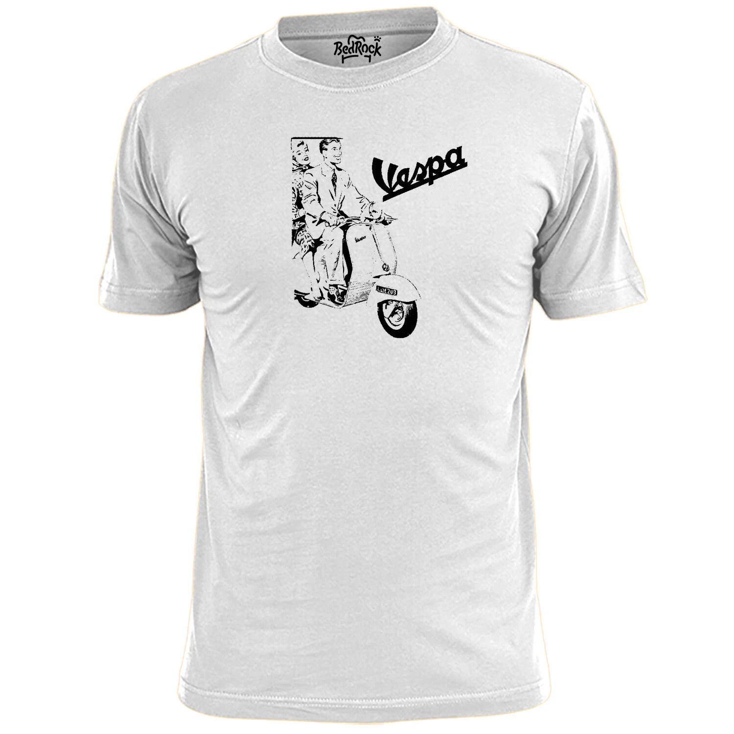 Mens Vespa Scooter Poster (V1) T Shirt Mod Weller Jam Scooter Boy Girl