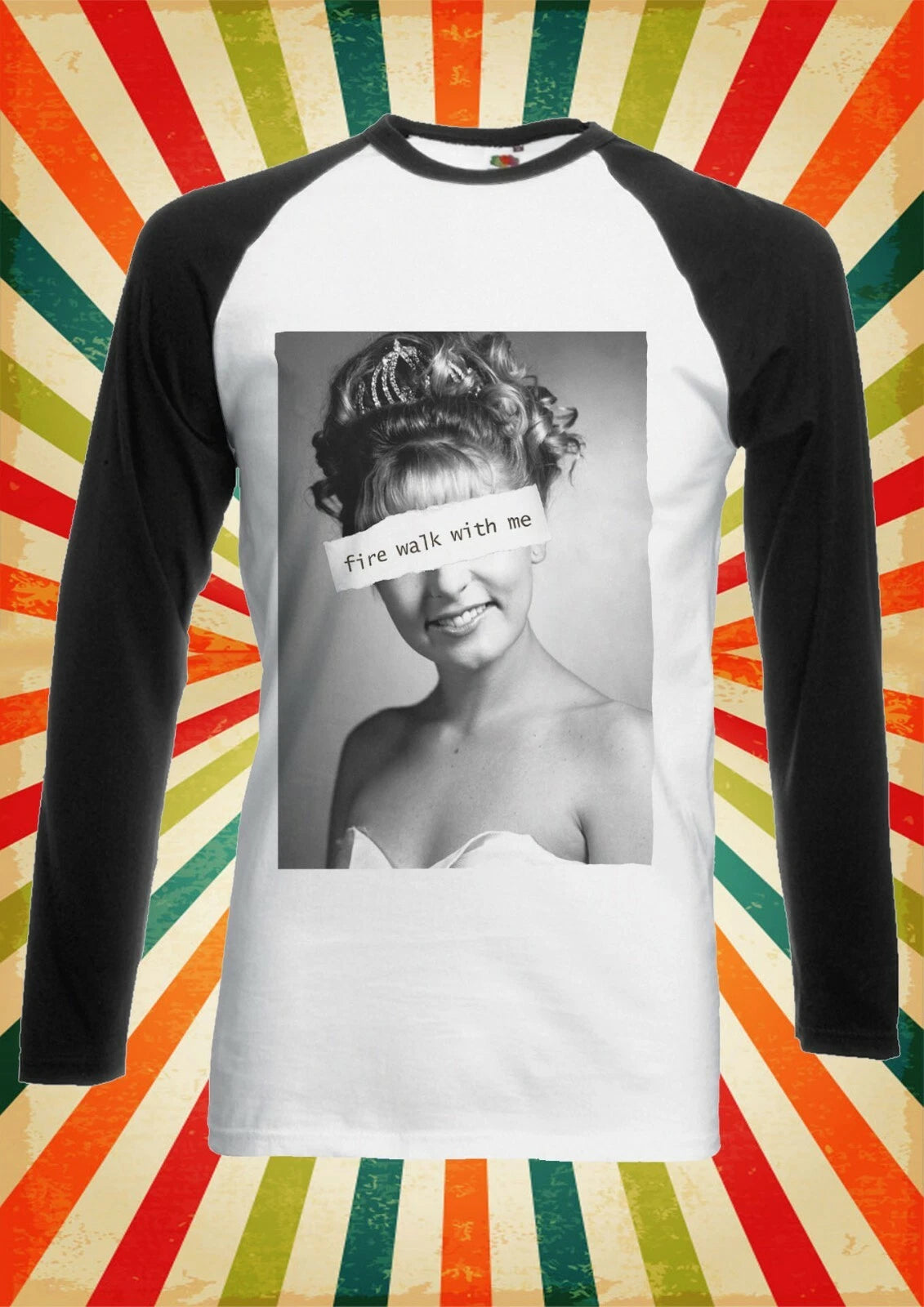 Laura Palmer Twin Peaks Cool  Men Women Long Short Sleeve Baseball T Shirt 2604