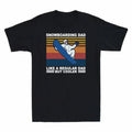 Snowboarding Dad Like A Regular Dad But Cooler Father's Day Retro Men's T-shirt