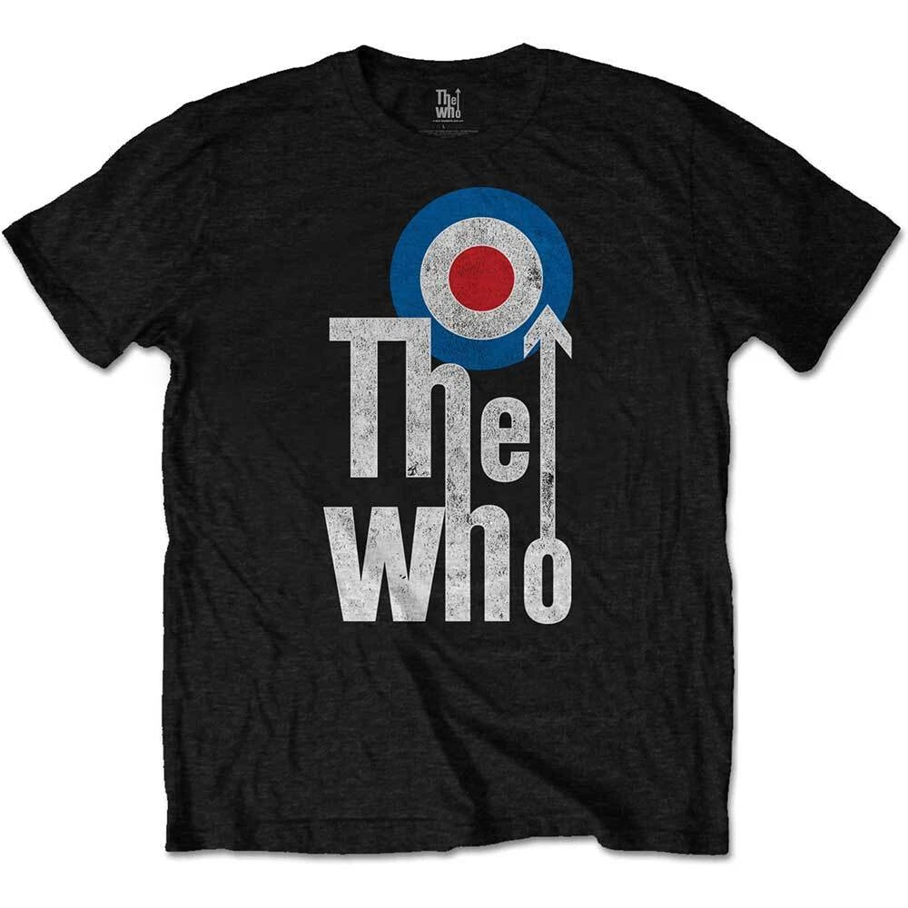 The Who T-Shirt Elevated Target Band Official Black New