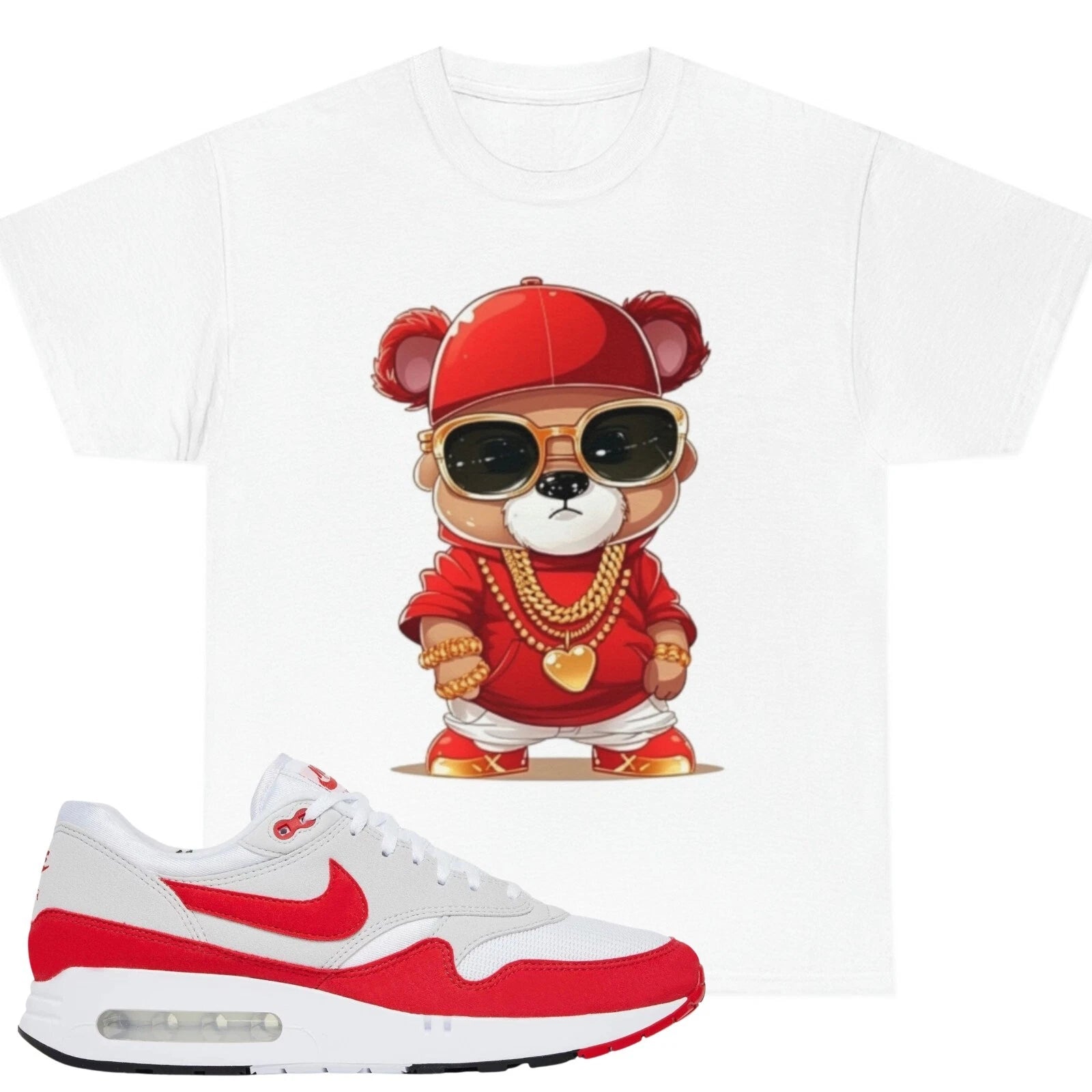 Shirt To Match Air Max 1 '86 OG 'Big Bubble Red | Unisex Tee | Bear T Shirt