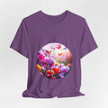 Butterfly Garden Tee | Floral Circle Design