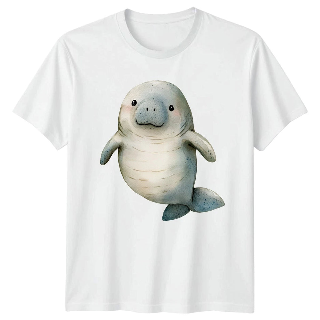 Cute Manatee T-Shirt Marine Animal Ocean Gift For Him And Her