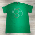 MEXICO SOCCER BALL GRAPHIC SHIRT GREEN SIZE M V39