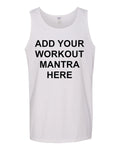 Custom Gym Tank Top Personalized Workout Shirt Mens Fitness Motivational Gift