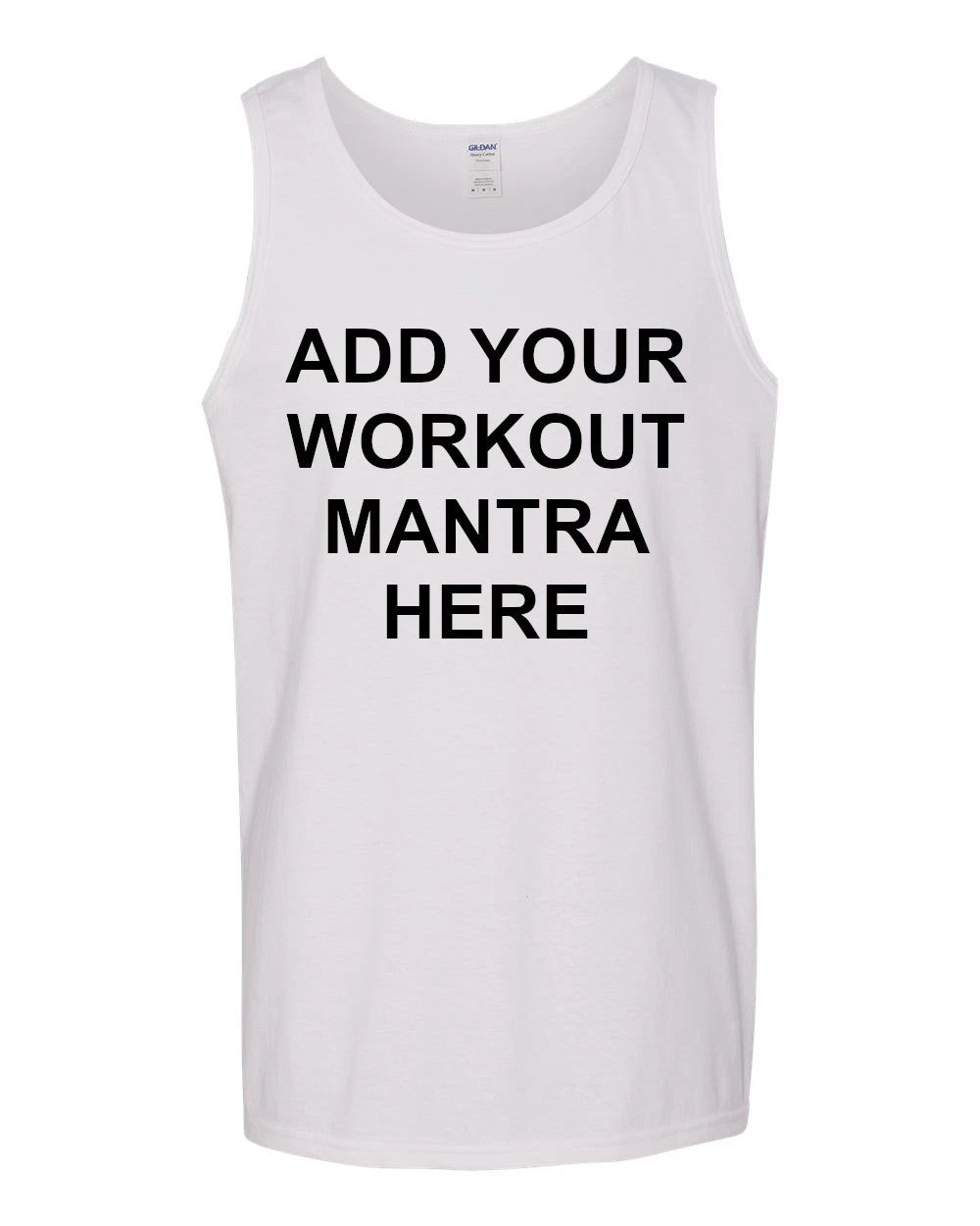 Custom Gym Tank Top Personalized Workout Shirt Mens Fitness Motivational Gift