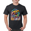 Dean Russo Cute Lazy Sloth T-shirt Funny Wild Life Colorful Men's Tee
