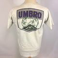 Vintage 80s 90s Umbro Soccer Athletic Worn Distressed Grunge Sport T Shirt USA