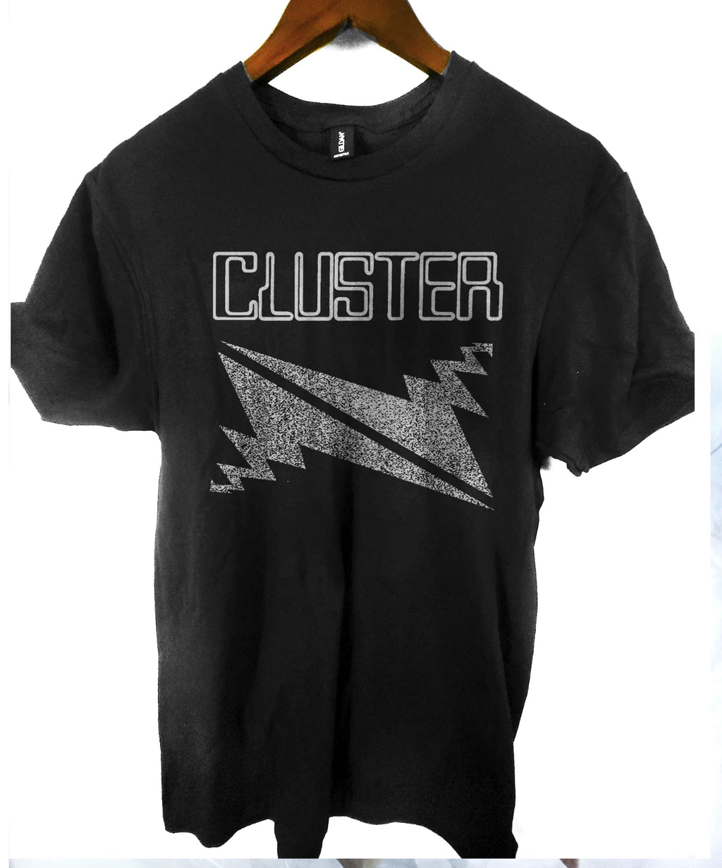 Cluster  T shirt  T shirt short sleeve  krautrock  black