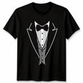 Tuxedo Fancy Dress Funny Novelty Joke Bow Tie Unisex Tshirt