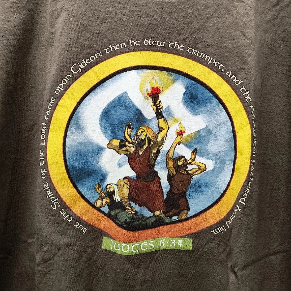 vintage christian religion t shirt y2k 90s sunfaded