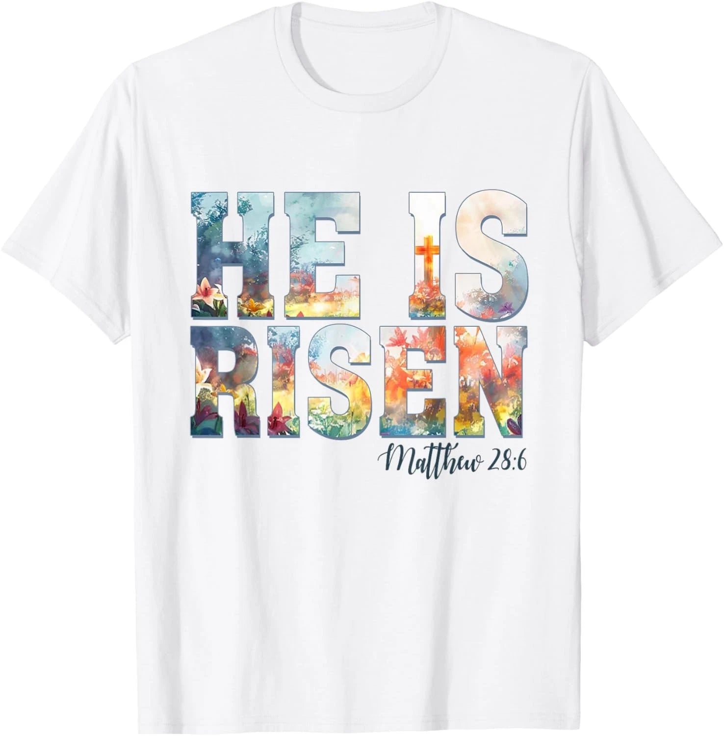 Funny DSesiogn He is Risen Boho Easter Christian Jesus Tee Gift Unisex T-Shirt